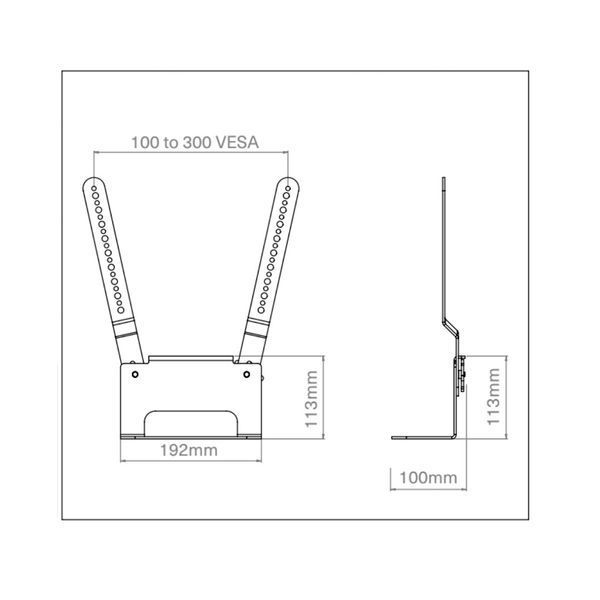 MOUNTSON MS48B TV Mount Attachment for Sonos Beam Black MS48B фото