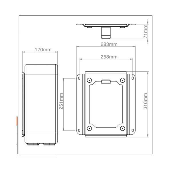 MOUNTSON MS71B Premium Wall Mount for Sonos Sub MS71B фото