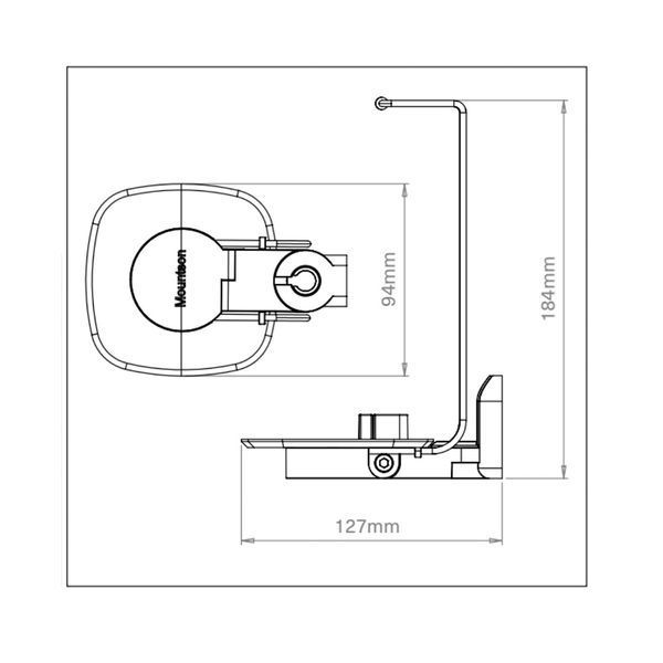 MOUNTSON MS11PA Premium Wall Mount for Sonos One, One SL & Play:1 MS11PA фото